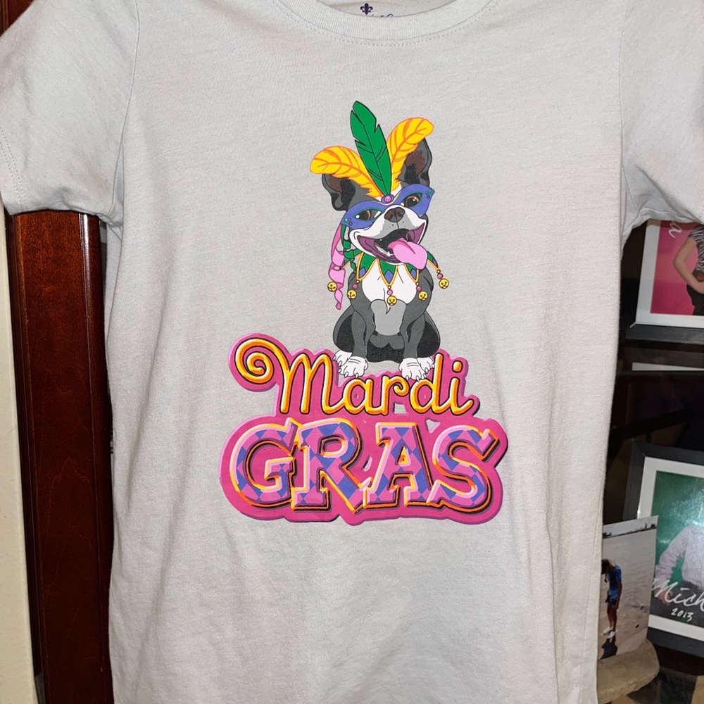 Mardi Gras Kids T-Shirt - White